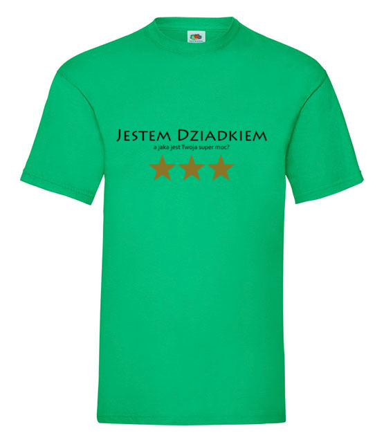 Moja super moc dziadek koszulka z nadrukiem dla dziadka mezczyzna jipi pl 1047 186