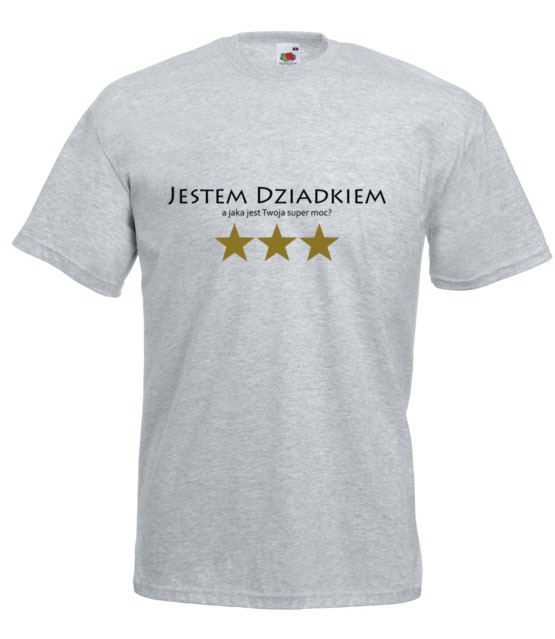 Moja super moc dziadek koszulka z nadrukiem dla dziadka mezczyzna jipi pl 1047 6