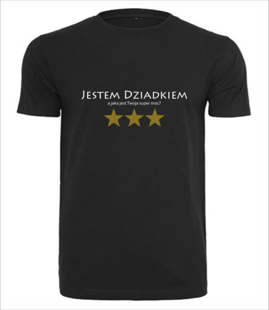 Moja super moc dziadek koszulka z nadrukiem dla dziadka mezczyzna jipi pl 1048 1