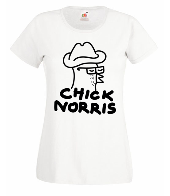Jam norris chick norris koszulka z nadrukiem smieszne kobieta jipi pl 168 58