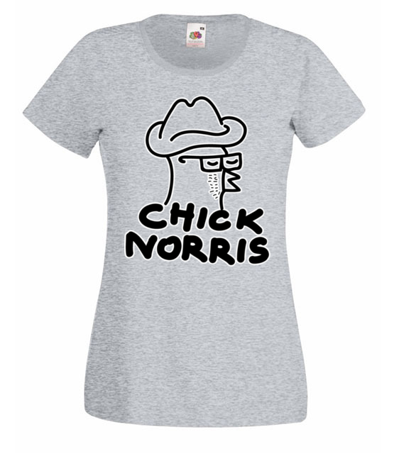 Jam norris chick norris koszulka z nadrukiem smieszne kobieta jipi pl 168 63
