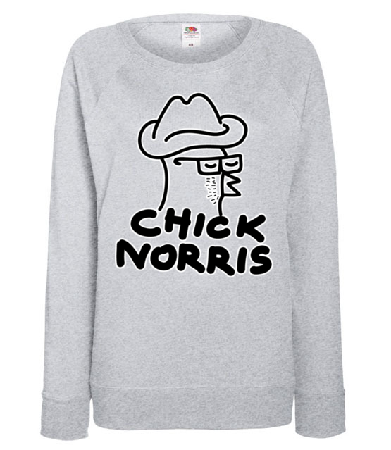 Jam norris chick norris bluza z nadrukiem smieszne kobieta jipi pl 168 118