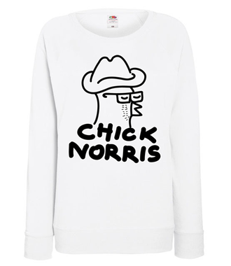 Jam Norris. Chick Norris. - Bluza z nadrukiem - Śmieszne - Damska