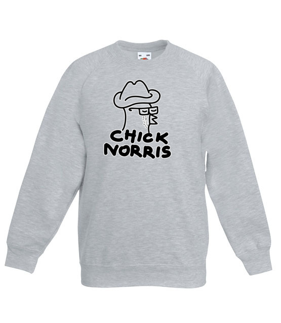 Jam norris chick norris bluza z nadrukiem smieszne dziecko jipi pl 168 128
