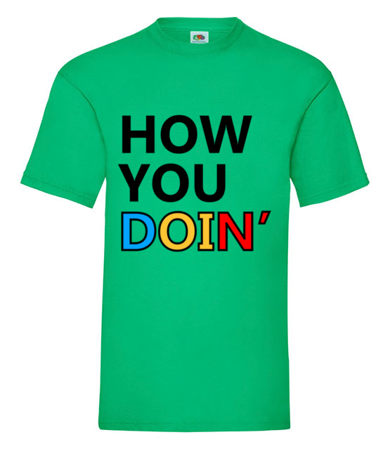 How you doin koszulka z nadrukiem filmy i seriale mezczyzna jipi pl 1063 186