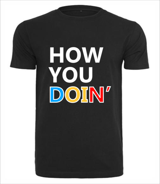 How you doin koszulka z nadrukiem filmy i seriale mezczyzna jipi pl 1064 1