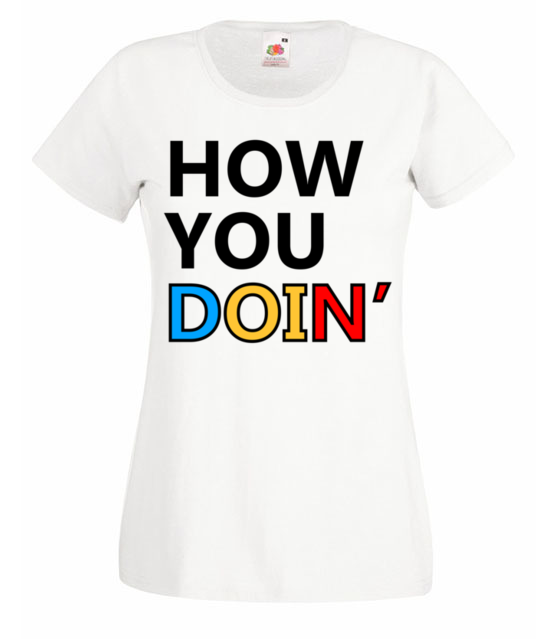 How you doin koszulka z nadrukiem filmy i seriale kobieta jipi pl 1063 58