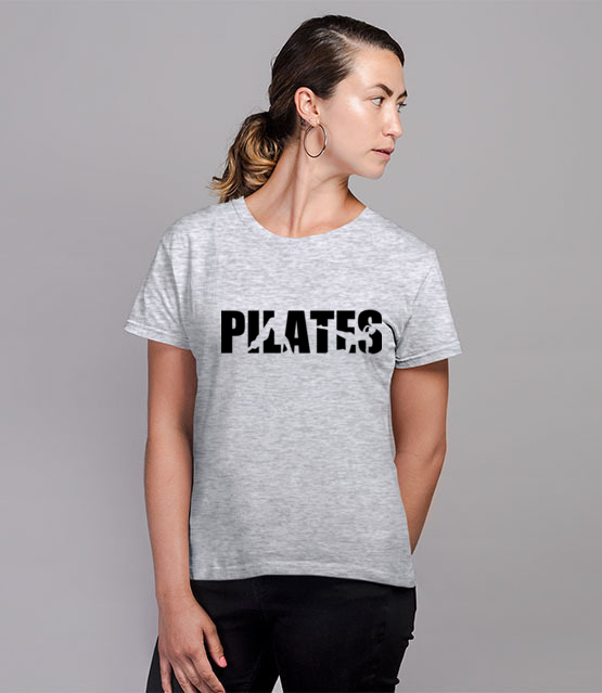 Pilates moj sport koszulka z nadrukiem sport kobieta jipi pl 1067 81