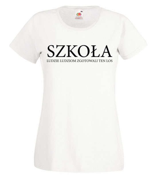 Szkola a ty z czym kojarzysz koszulka z nadrukiem szkola kobieta jipi pl 1079 58