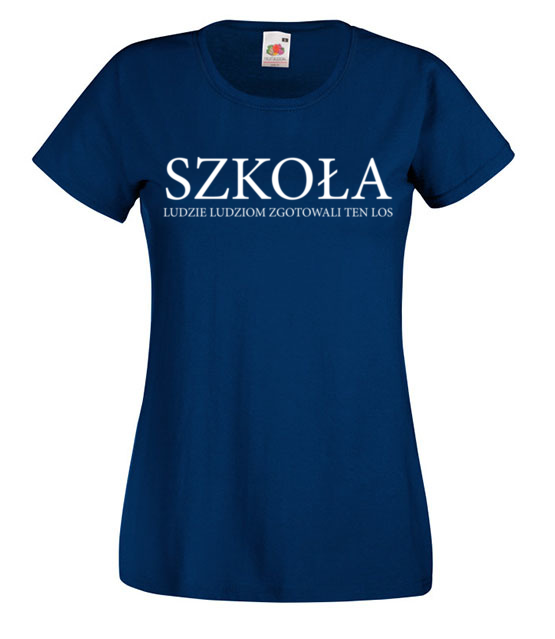 Szkola a ty z czym kojarzysz koszulka z nadrukiem szkola kobieta jipi pl 1080 62