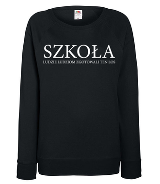 Szkoła. A Ty z czym kojarzysz? - Bluza z nadrukiem - Szkoła - Damska