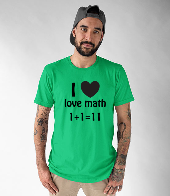 Matematyka moja miloscia koszulka z nadrukiem szkola mezczyzna jipi pl 1081 190