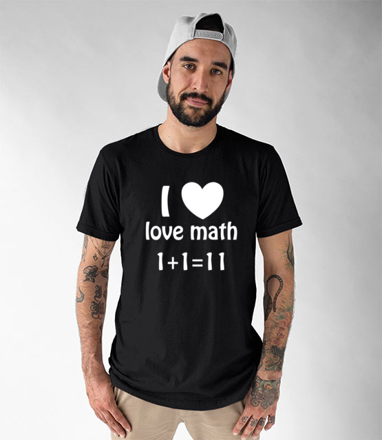 Matematyka moja miloscia koszulka z nadrukiem szkola mezczyzna jipi pl 1082 46
