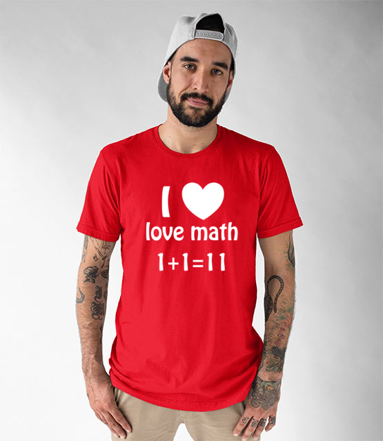 Matematyka moja miloscia koszulka z nadrukiem szkola mezczyzna jipi pl 1082 48