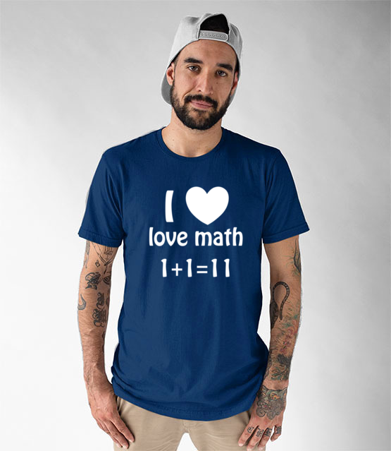 Matematyka moja miloscia koszulka z nadrukiem szkola mezczyzna jipi pl 1082 50