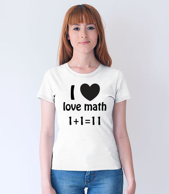 Matematyka moja miloscia koszulka z nadrukiem szkola kobieta jipi pl 1081 65