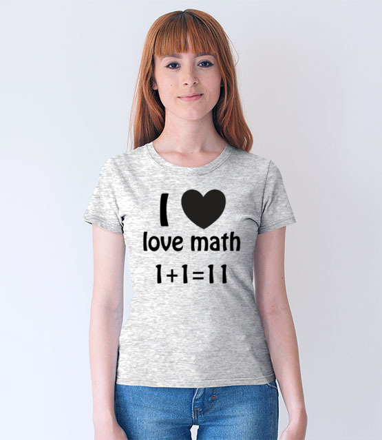 Matematyka moja miloscia koszulka z nadrukiem szkola kobieta jipi pl 1081 69