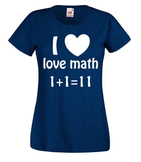 Matematyka moja miloscia koszulka z nadrukiem szkola kobieta jipi pl 1082 62