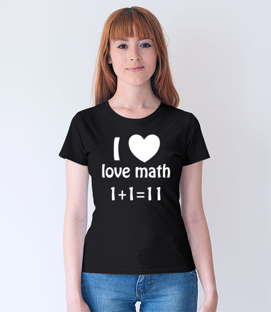 Matematyka moja miloscia koszulka z nadrukiem szkola kobieta jipi pl 1082 64