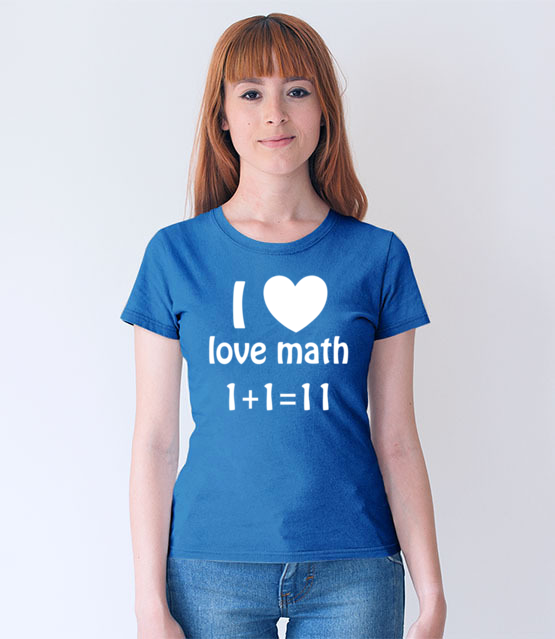 Matematyka moja miloscia koszulka z nadrukiem szkola kobieta jipi pl 1082 67