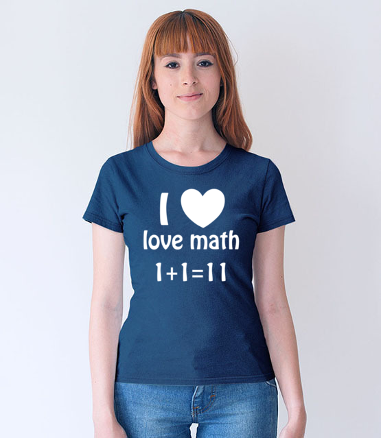 Matematyka moja miloscia koszulka z nadrukiem szkola kobieta jipi pl 1082 68