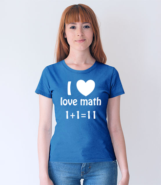Matematyka moją miłością - Koszulka z nadrukiem - Szkoła - Damska
