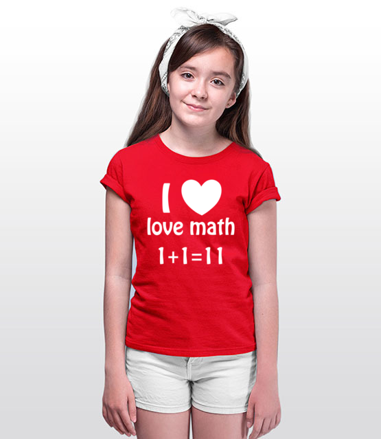 Matematyka moja miloscia koszulka z nadrukiem szkola dziecko jipi pl 1082 90