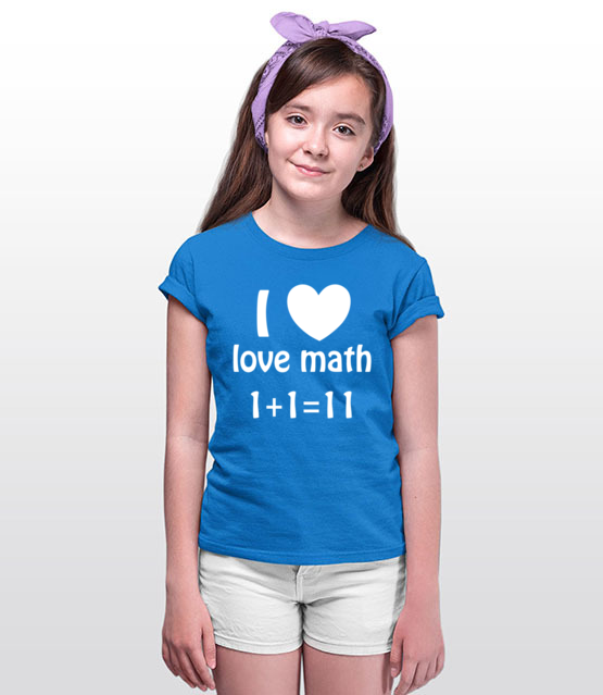 Matematyka moja miloscia koszulka z nadrukiem szkola dziecko jipi pl 1082 91