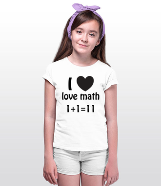 Matematyka moją miłością - Koszulka z nadrukiem - Szkoła - Dziecięca