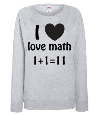 Matematyka moją miłością - Bluza z nadrukiem - Szkoła - Damska