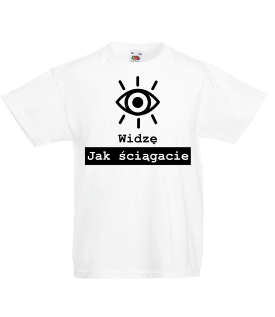 Widze jak sciagacie koszulka z nadrukiem szkola dziecko jipi pl 1091 83