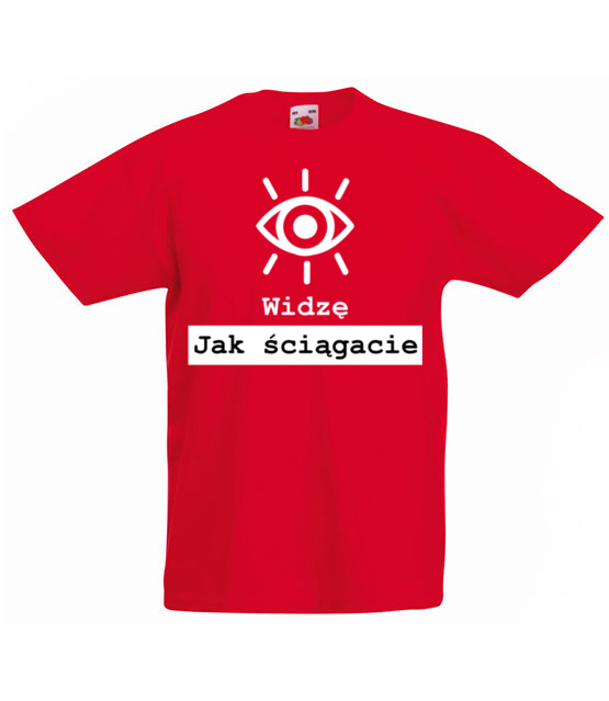 Widze jak sciagacie koszulka z nadrukiem szkola dziecko jipi pl 1092 84