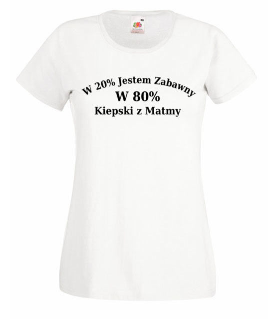 Zabawny choc kiepski z matmy koszulka z nadrukiem szkola kobieta jipi pl 1095 58