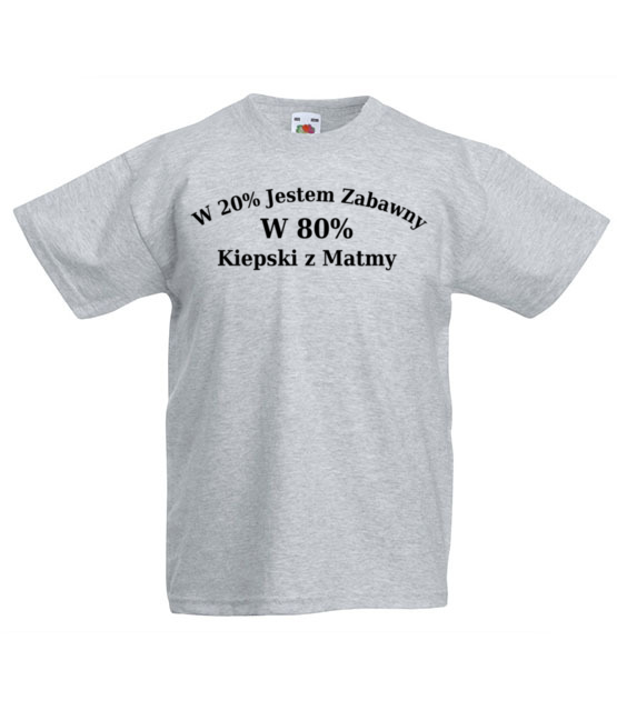 Zabawny choc kiepski z matmy koszulka z nadrukiem szkola dziecko jipi pl 1095 87