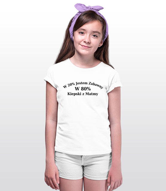 Zabawny choc kiepski z matmy koszulka z nadrukiem szkola dziecko jipi pl 1095 89