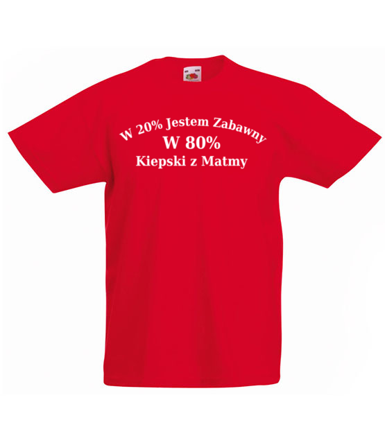 Zabawny choc kiepski z matmy koszulka z nadrukiem szkola dziecko jipi pl 1096 84