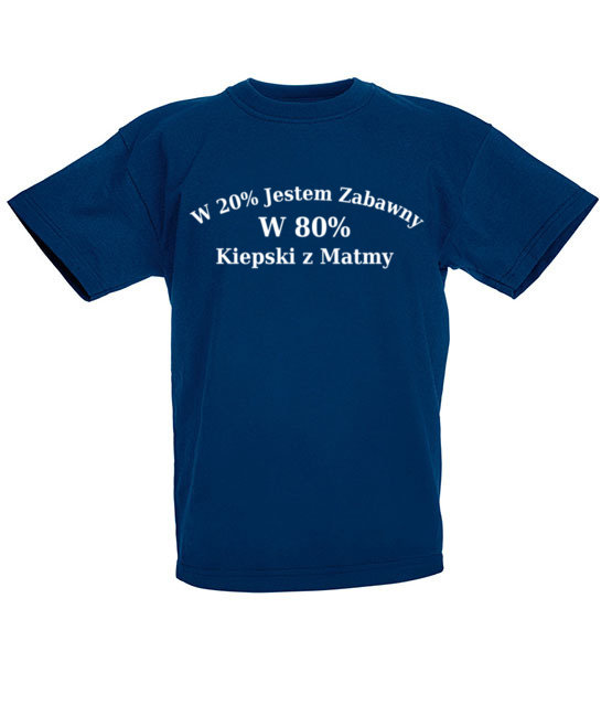 Zabawny choc kiepski z matmy koszulka z nadrukiem szkola dziecko jipi pl 1096 86