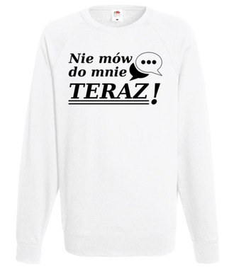 Nie mów do mnie teraz! - Bluza z nadrukiem - Śmieszne - Męska