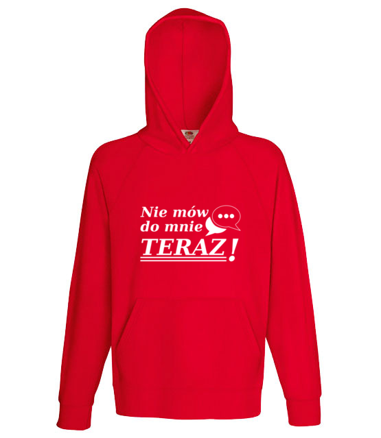 Nie mow do mnie teraz bluza z nadrukiem smieszne mezczyzna jipi pl 1117 136