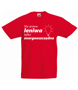 Jestem energooszczędna - Koszulka z nadrukiem - Śmieszne - Dziecięca