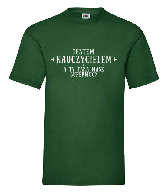 Supermoc nauczyciel koszulka z nadrukiem dzien nauczyciela mezczyzna jipi pl 1130 188