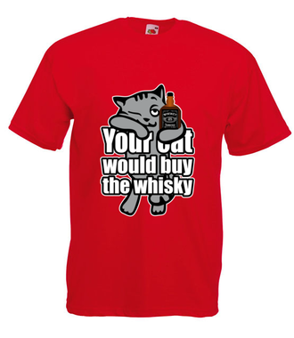 Whiskacz dla każdego kota - Koszulka z nadrukiem - Śmieszne - Męska