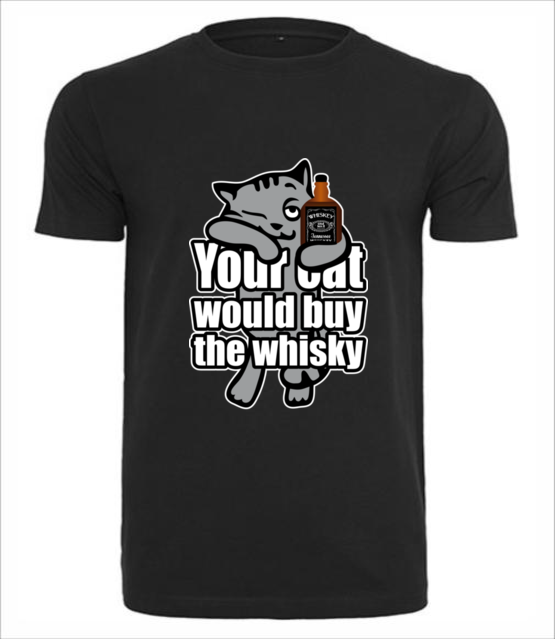 Whiskacz dla kazdego kota koszulka z nadrukiem smieszne mezczyzna jipi pl 172 1
