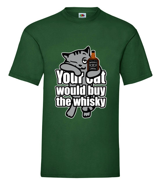 Whiskacz dla kazdego kota koszulka z nadrukiem smieszne mezczyzna jipi pl 172 188