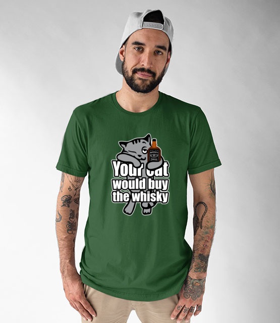 Whiskacz dla kazdego kota koszulka z nadrukiem smieszne mezczyzna jipi pl 172 191