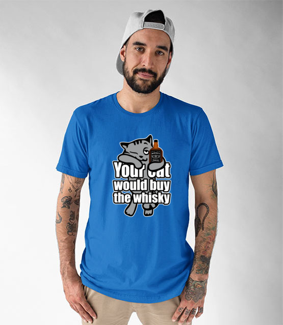 Whiskacz dla kazdego kota koszulka z nadrukiem smieszne mezczyzna jipi pl 172 49