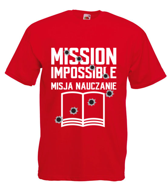 Misja nauczanie koszulka z nadrukiem dzien nauczyciela mezczyzna jipi pl 1145 4