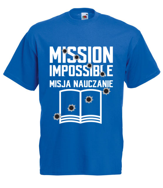 Misja nauczanie koszulka z nadrukiem dzien nauczyciela mezczyzna jipi pl 1145 5
