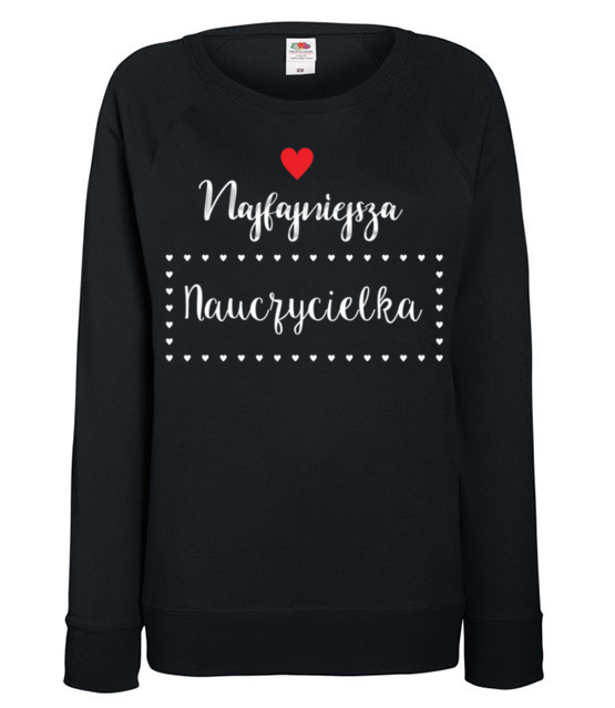 Najfajniejsza nauczycielka bluza z nadrukiem dzien nauczyciela kobieta jipi pl 1147 115