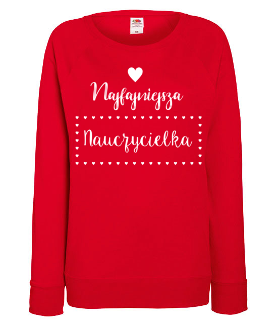 Najfajniejsza nauczycielka bluza z nadrukiem dzien nauczyciela kobieta jipi pl 1148 116